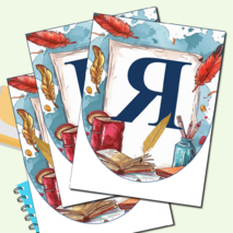 Оформление на предметную неделю русского языка и литературы