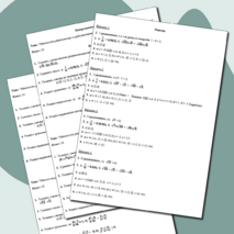 Контрольная работа №1 по алгебре для 10 класса «Множества рациональных и действительных чисел. Рациональные уравнения и неравенства».