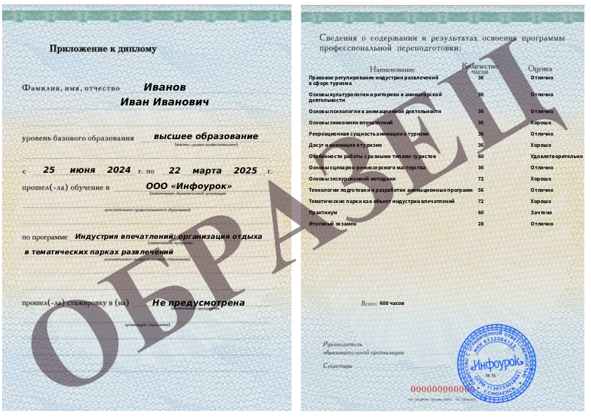 Приложение к диплому