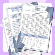 Рабочий лист по математике 6 класс 