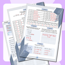 Рабочий лист по математике 6 класс 