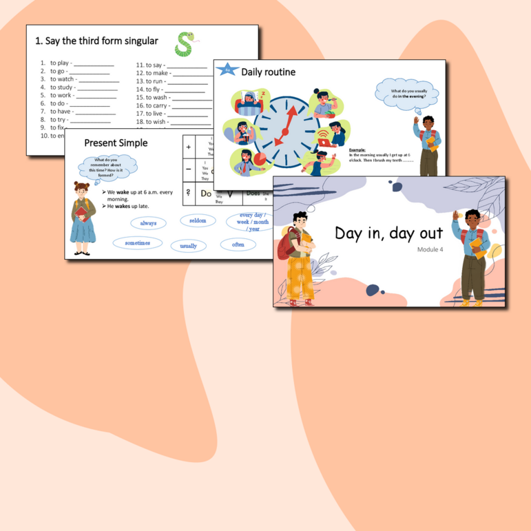 Презентация по английскому языку по теме "Day in, day out" Spotlight 6 ...