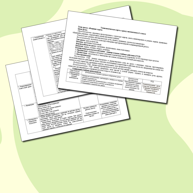 Технологическая карта урока 