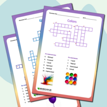 Комплект кроссвордов по английскому языку «Colors» («Цвета»)