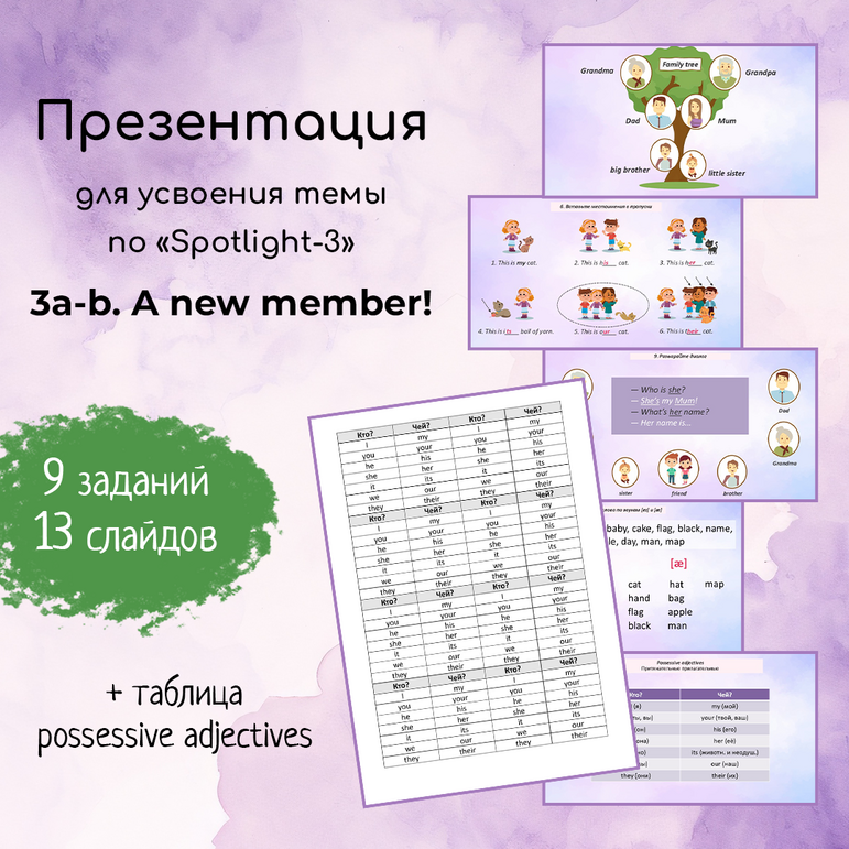 Презентация Spotlight-3. 3a-b. A new member!