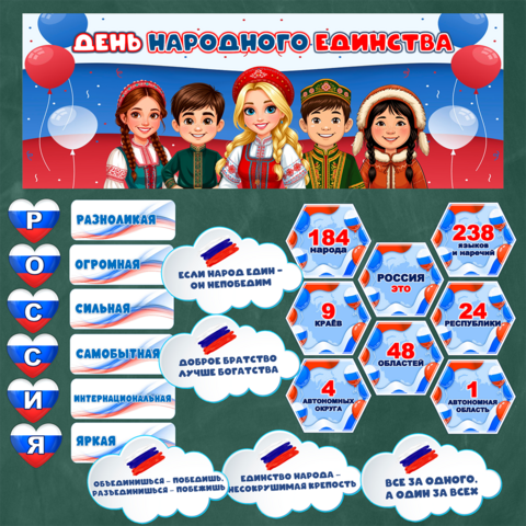 Оформление «4 ноября – День народного единства». Оформление «День народного единства» (4 ноября)