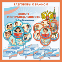 Разговоры о важном «Закон и справедливость. Ко Дню Конституции». Оформление для кабинета