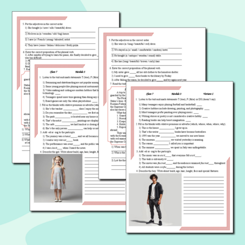 Контрольная работа Spotlight 7 Module 3