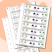 Карточки-вклейки по математике «Дроби и доли» (3 класс)