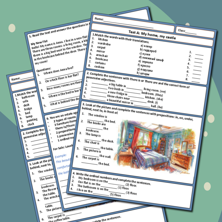 Презентация для УМК Spotlight для 5 класса «Module 3 My home, my castle ...
