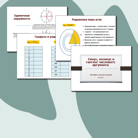 Презентация по теме «Синус, косинус и тангенс числового аргумента»