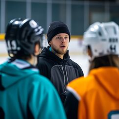 Обложка курса 'Организация деятельности тренера по хоккею'