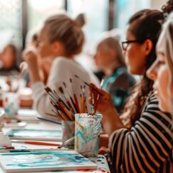 Обложка курса 'Современные подходы к профессиональной деятельности педагогических работников, реализующих дополнительные общеобразовательные программы художественной направленности'