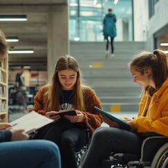 Обложка курса 'Организация образовательного процесса по образовательным программам высшего образования для обучающихся с ограниченными возможностями'