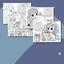 Новый год 2026. Раскраски к Новому году