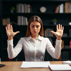 Обложка курса 'Эффективные практики по работе с тревожностью'