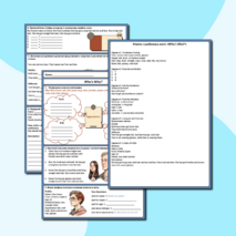 Рабочий лист "Who's Who?" к УМК Spotlight 5 Module 4b