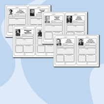 Вклейки биографии писателей. Литературное чтение. 2 класс.