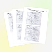 Оформление контрольной работы по геометрии для 7 класса  по теме «Сумма углов треугольника»