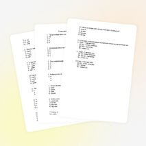 Тест для 2 класса по татарскому языку на тему "Сузык авазлар"