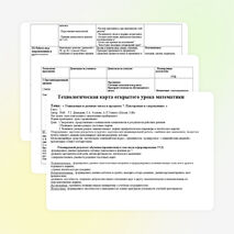 Технологическая карта урока математики на тему "Умножение и деление чисел в пределах 7. Повторение и закрепление". 2 класс