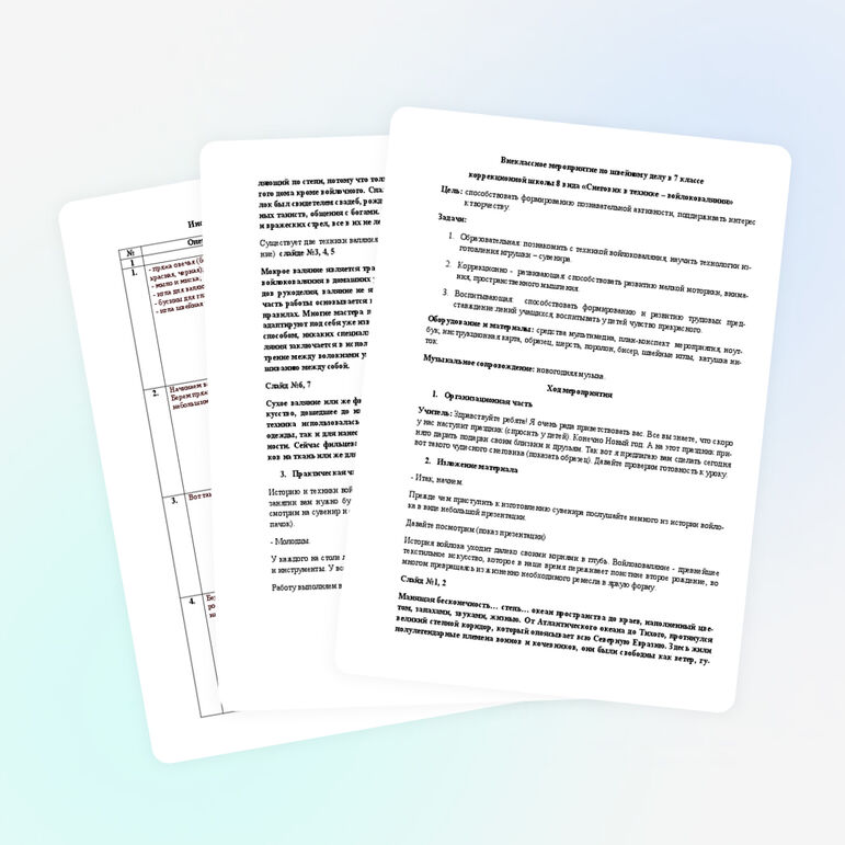 Внеклассное мероприятие по швейному делу в 7 классе коррекционной школы 8 вида «Снеговик в технике – войлоковаляния»