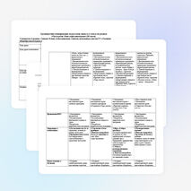 Среднесрочное планирование уроков русского языка в 4 классе