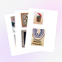 Коллекция работ учащихся школы.