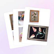 Коллекция работ учащихся школы.