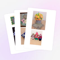 Коллекция работ учащихся школы.