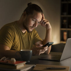 Обложка курса 'Цифровая зависимость у взрослых и практики самодисциплины'