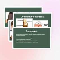 Проект на тему "Блеск и сила здоровых волос с точки зрения химика"