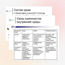 Презентация по биологии на тему: "Компоненты внутренней среды: кровь, тканевая жидкость, лимфа. Их взаимодействие. Л.р.№10: «Рассматривание крови человека под микроскопом».