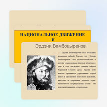 Презентация по теме "Национальное движение в XX в. (Истории Бурятии)