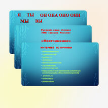 Презентация по русскому языку на тему "Местоимение" 2 класс