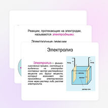 Презентация по химии "Электролиз водных растворов электролитов"