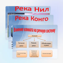 Презентация по географии " Внутренние воды Африки" ( 7 Класс)