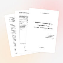 Конспект урока по русскому языку