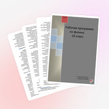 Рабочая программа 10 класс .учебник Л.Э.Генденштейн.