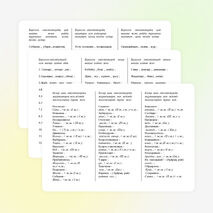 В виде таблицы Етістік