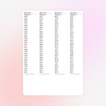 Карточки по математике на изучение таблицы умножения