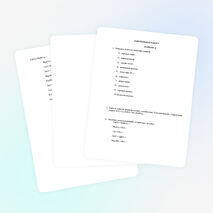 Задания для контрольных работ по химии 8 класс