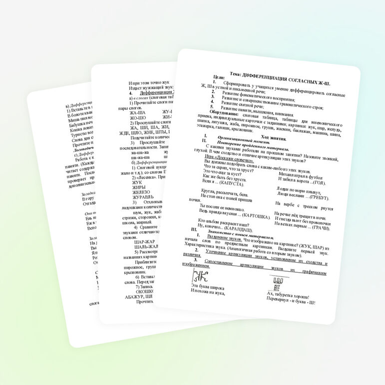 Тема: ДИФФЕРЕНЦИАЦИЯ СОГЛАСНЫХ Ж-Ш.