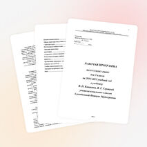 Рабочая программа по русскому языку 3 класс