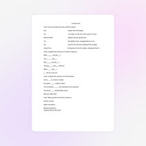 Контрольная работа по английскому языку 3 класс