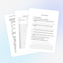 Контрольные тесты по ОРКСЭ.Анкета для родителей обучающихся 4-х классов