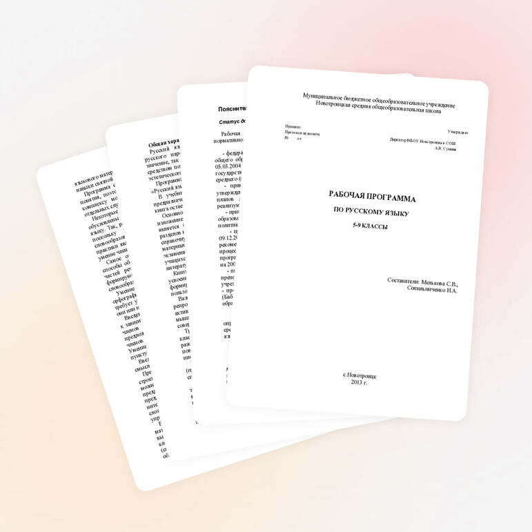 Программа по русскому языку ( 5-9 классы)