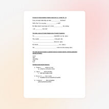 Контрольная работа по английскому языку (4 класс)