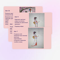 ИЗО. Поэтапное рисование. Изображение человека в японском искусстве. Традиционные праздники. ФГОС ИЗО, 4 класс.