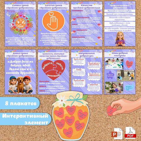 Оформление стенда «Орленок-доброволец» («Орлята России»)